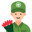Forest of Flowers Delivery Man Graphic